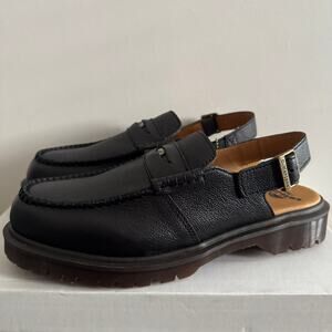 New Dr. Martens Penton Westminster Slingback Mules Black Leather Sz 12